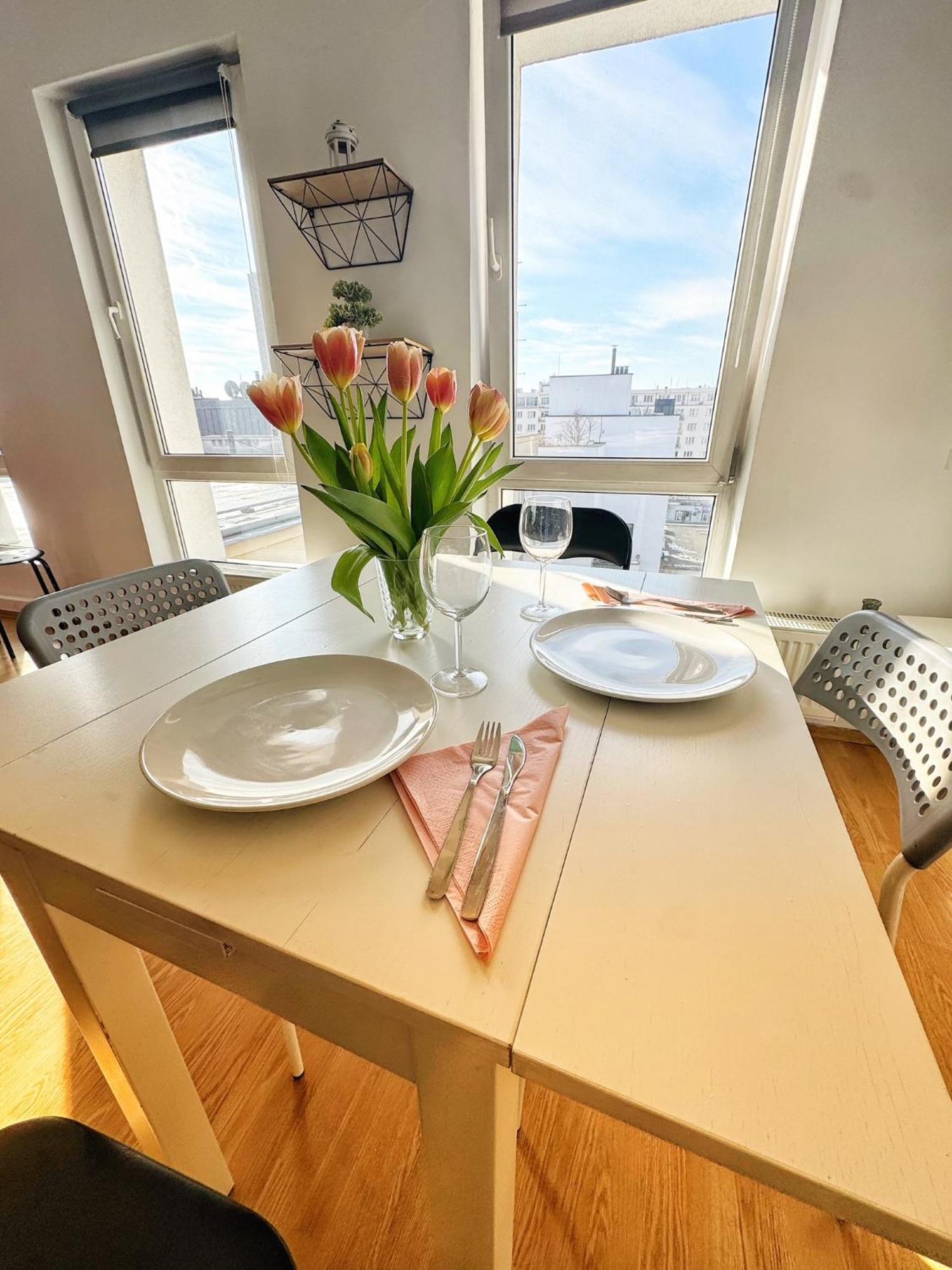 ורשה Hoza Apartament Studio W Centrum Warszawy מראה חיצוני תמונה